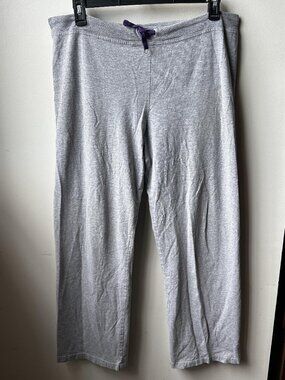 U Trau y2k LSU Tigers Gray Low Rise Wide Leg Sweatpants Purple Football XL